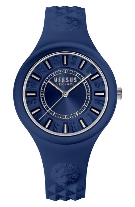 Versus Versace Women's Fire Island Quartz Silicone Strap 